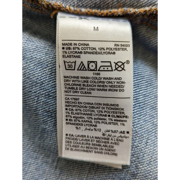 Old Navy Women’s Denim Jean Button Up Jacket Blue Size Medium Photos Measurement - Picture 10 of 10